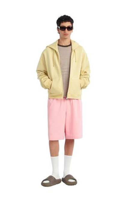ZARA X BENITO ANTONIO ШИРОКИЕ ШОРТЫ-БЕРМУДЫ ДЖОГГЕРЫ, РОЗОВЫЙ