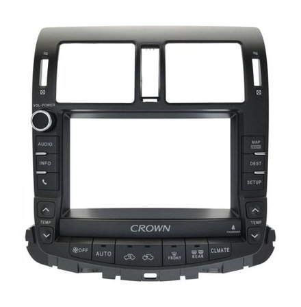 Комплект рамки с разъёмами 9" Toyota Crown/Majesta S200 2008-2012 (взамен цветного) - Car-Smart 9669B