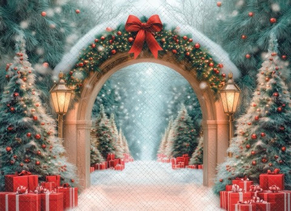 Арка зима 11.25 - фон неопреновый