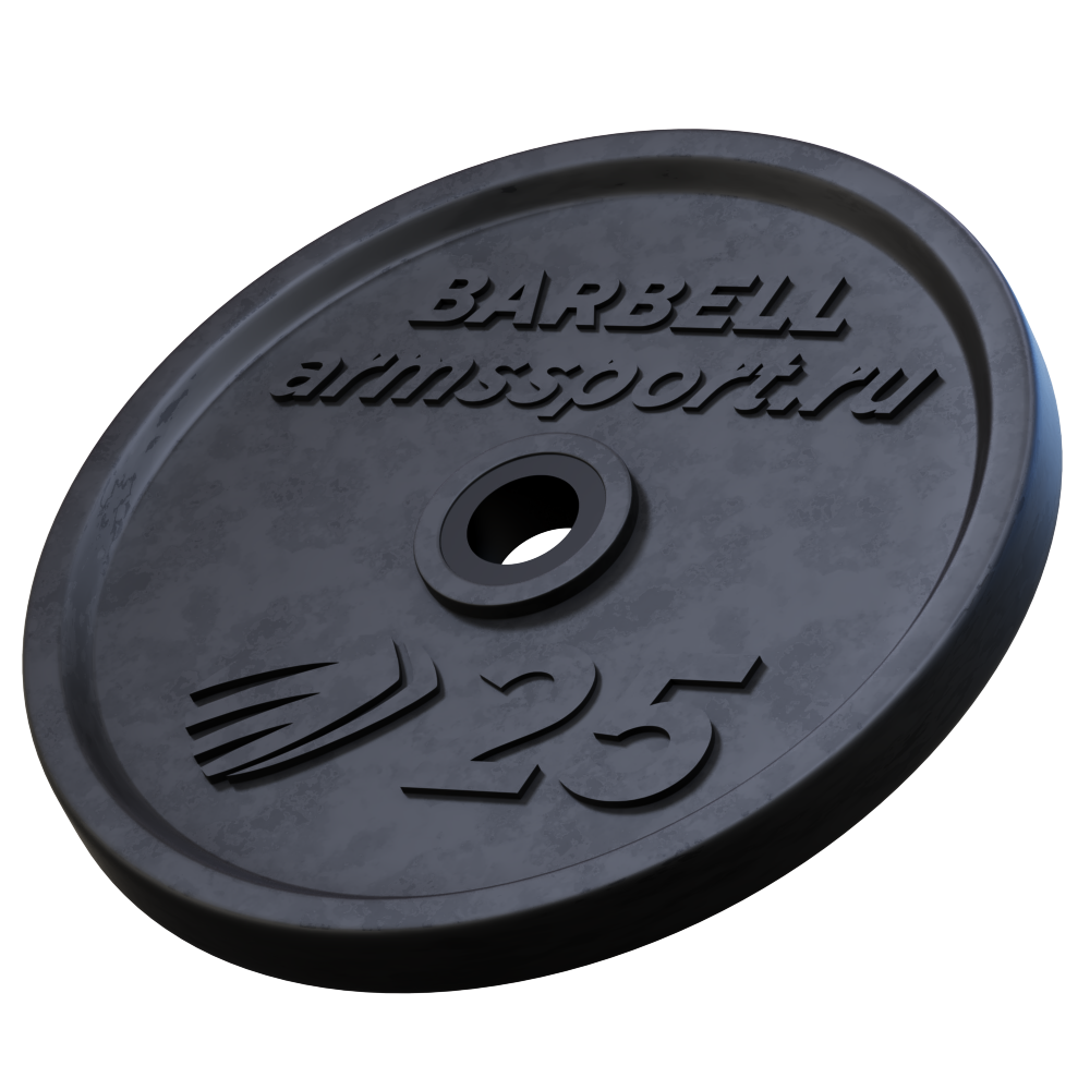 Диск Олимпийский ARMSsport 25 кг Barbell ЕВРО-КЛАССИК