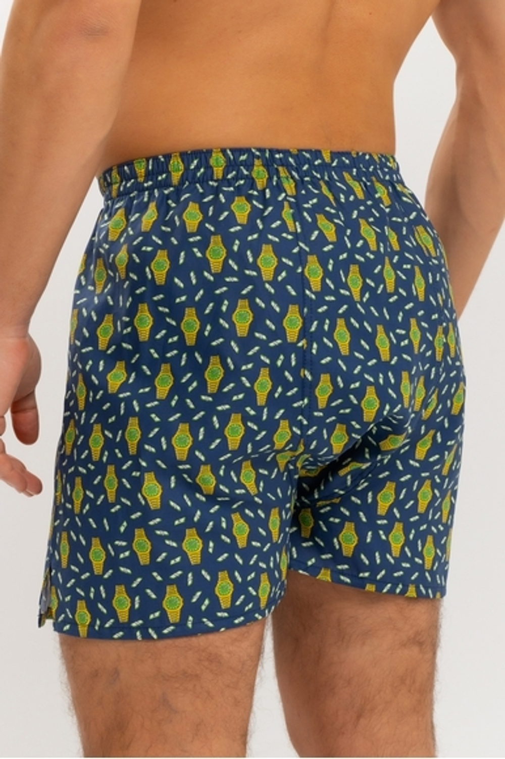 Боксеры для дома Saint Barth ADAM HOUR MONEY ярко-синий часы с деньгами