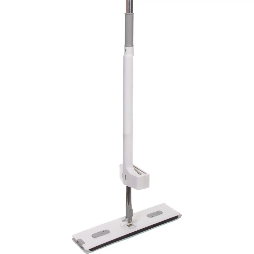 Швабра с насадкой из микрофибры отжимная , в комплекте две насадки 42х11х130