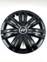 Колпаки на колеса гибкие черные с эмблемой R17 4 шт