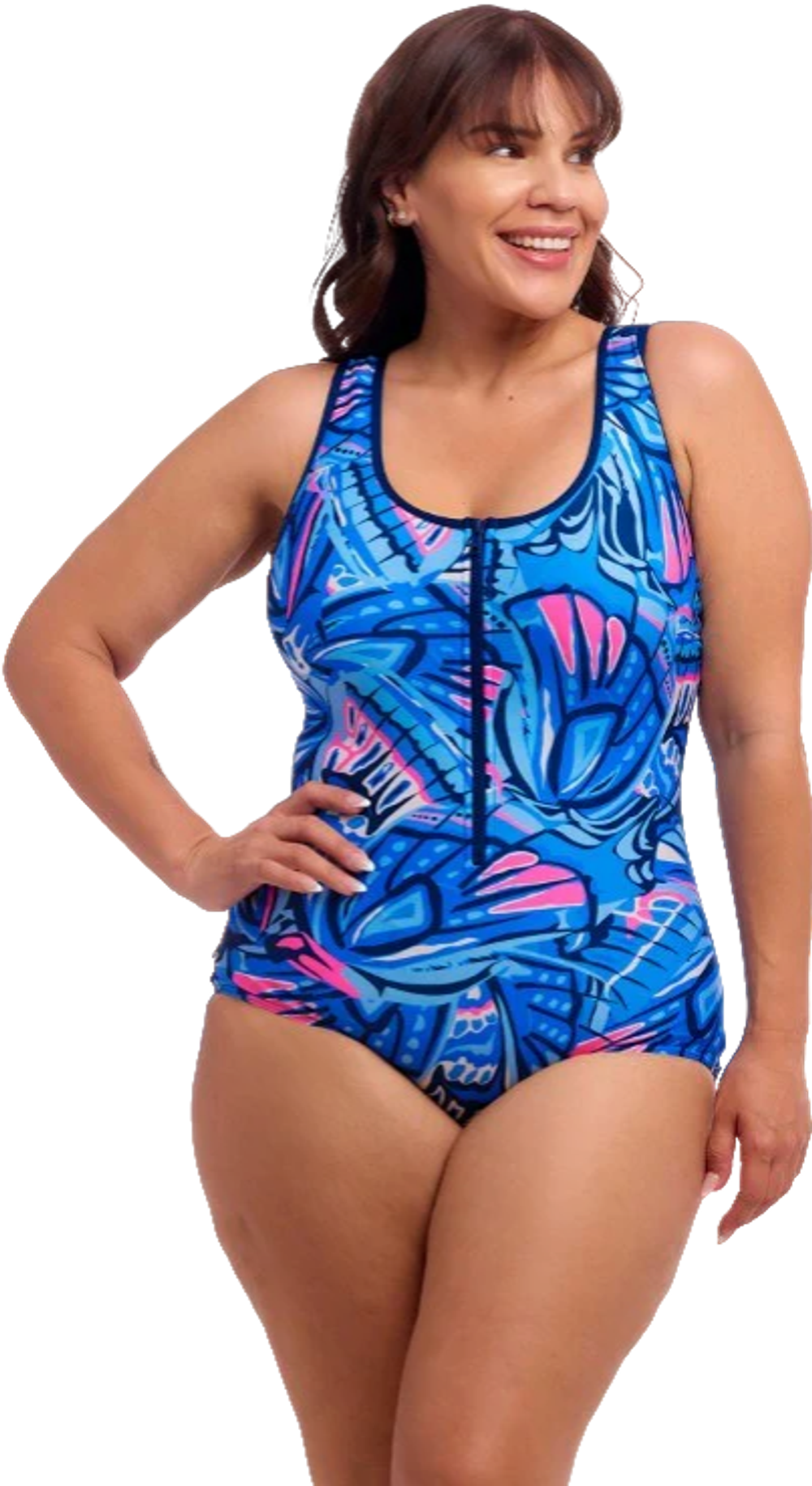 Купальник FUNKITA с поддержкой Soaring Hi (Zip Front)
