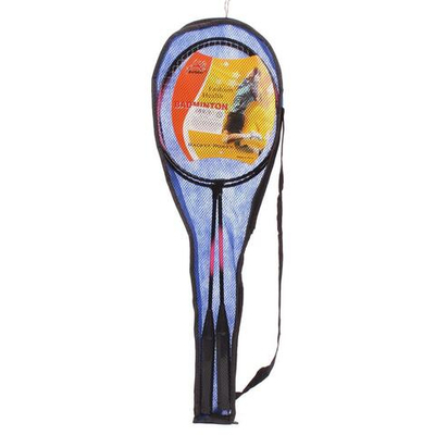 Бадминтон 2 ракетки в прозрачном чехле 62х2 см, 2 цвета, с-30260