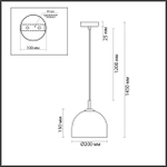 6551/1 LN Подвес E14 1*40Вт 220В IP20 SUSPENTIONI