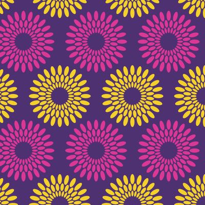 Африканский цветной орнамент, круглые геометрические формы