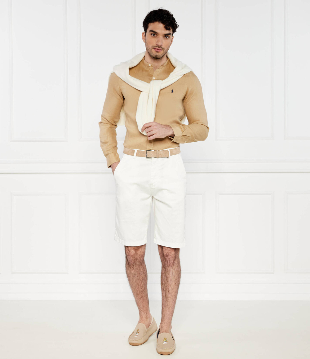 Льняная рубашка POLO RALPH LAUREN - бежевый(710906946)