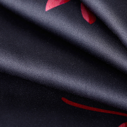 Постельное белье ЕВРО (двуспалка) Египедский Хлопок Синий на красном