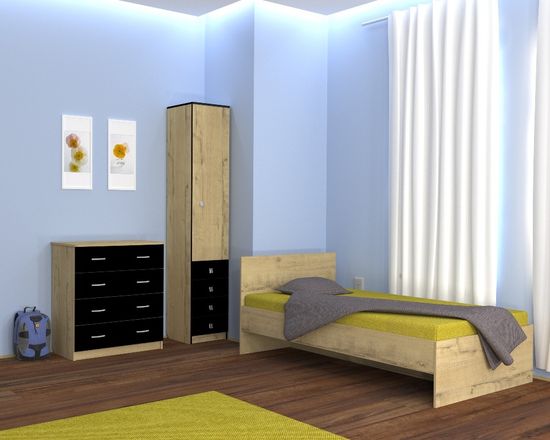 дуб бунратти / черный