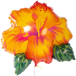 Шар Фольгированный Цветок тропический желтый (Желтый)