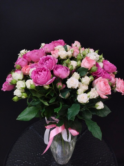 Букет микс из кустовых роз