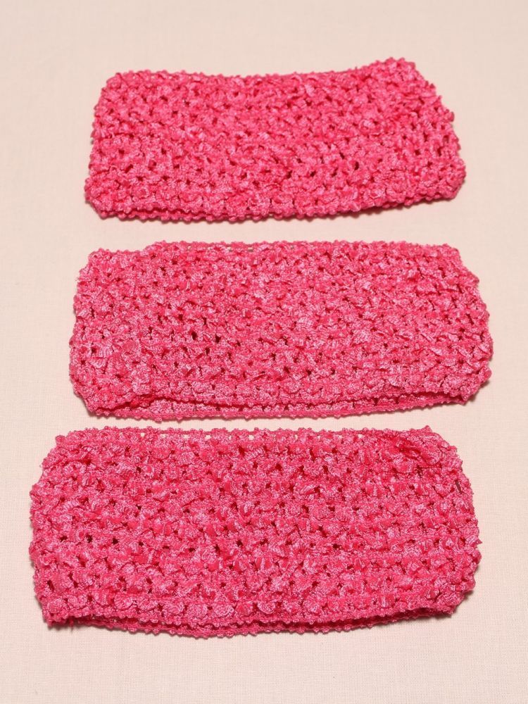 Повязка ажурная, 70 мм, цвет №09 ярко-розовый (1 уп = 12 шт), Арт. ПВ0046-09