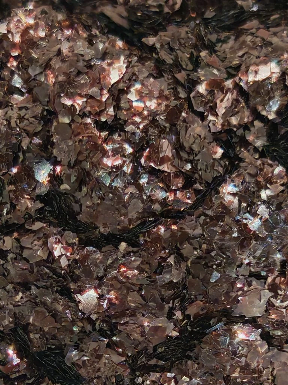 Хлопья - слюда 88303 Шоколадный прозрачный глянец - для литья изделий и творчества