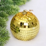 Новогодний шар 10 см «Shining Disco», Золото
