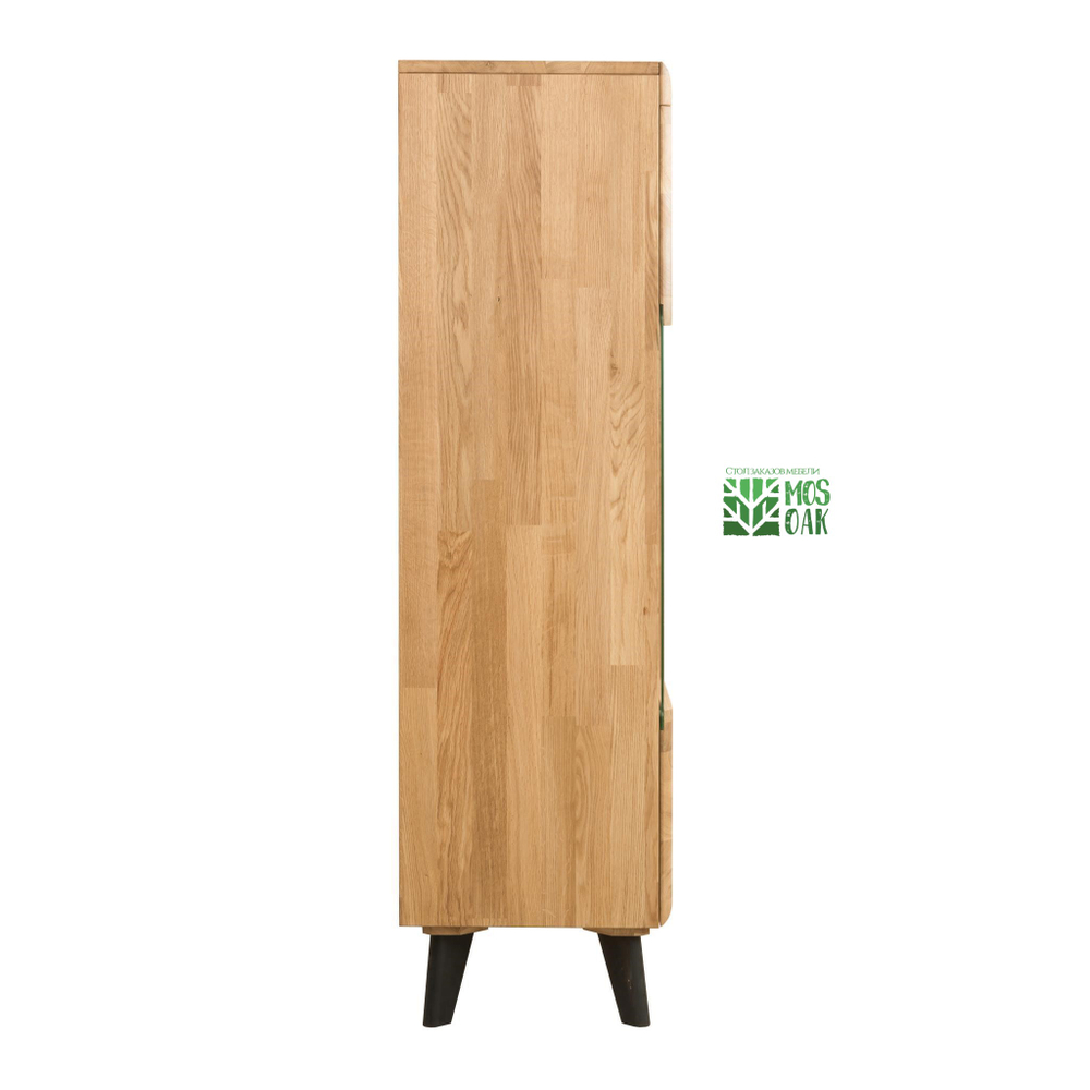 Буфет из массива дуба с черными вставками Альтена