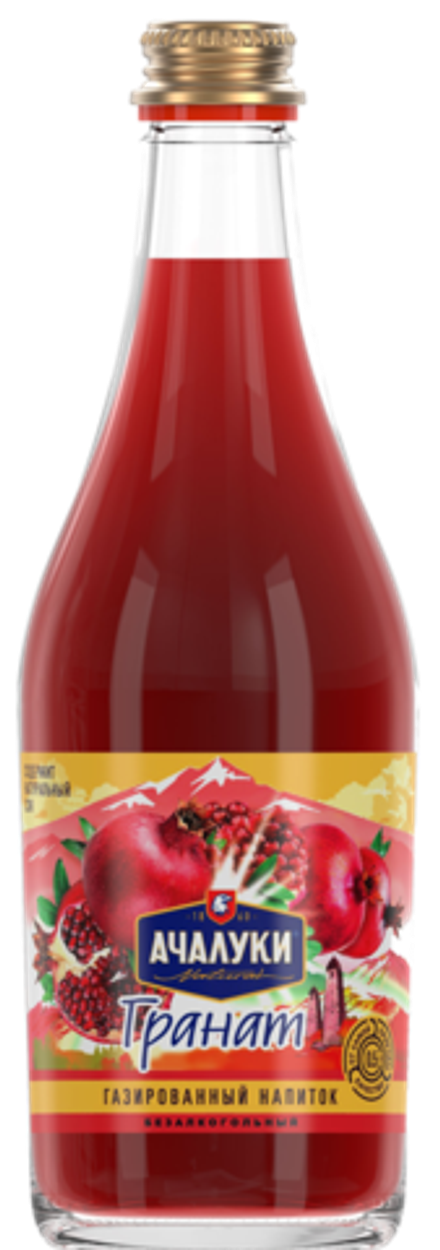 Напиток безалкогольный сильногазированный. Ачалуки. 0,5л. Стекло. "Гранат" 1/12