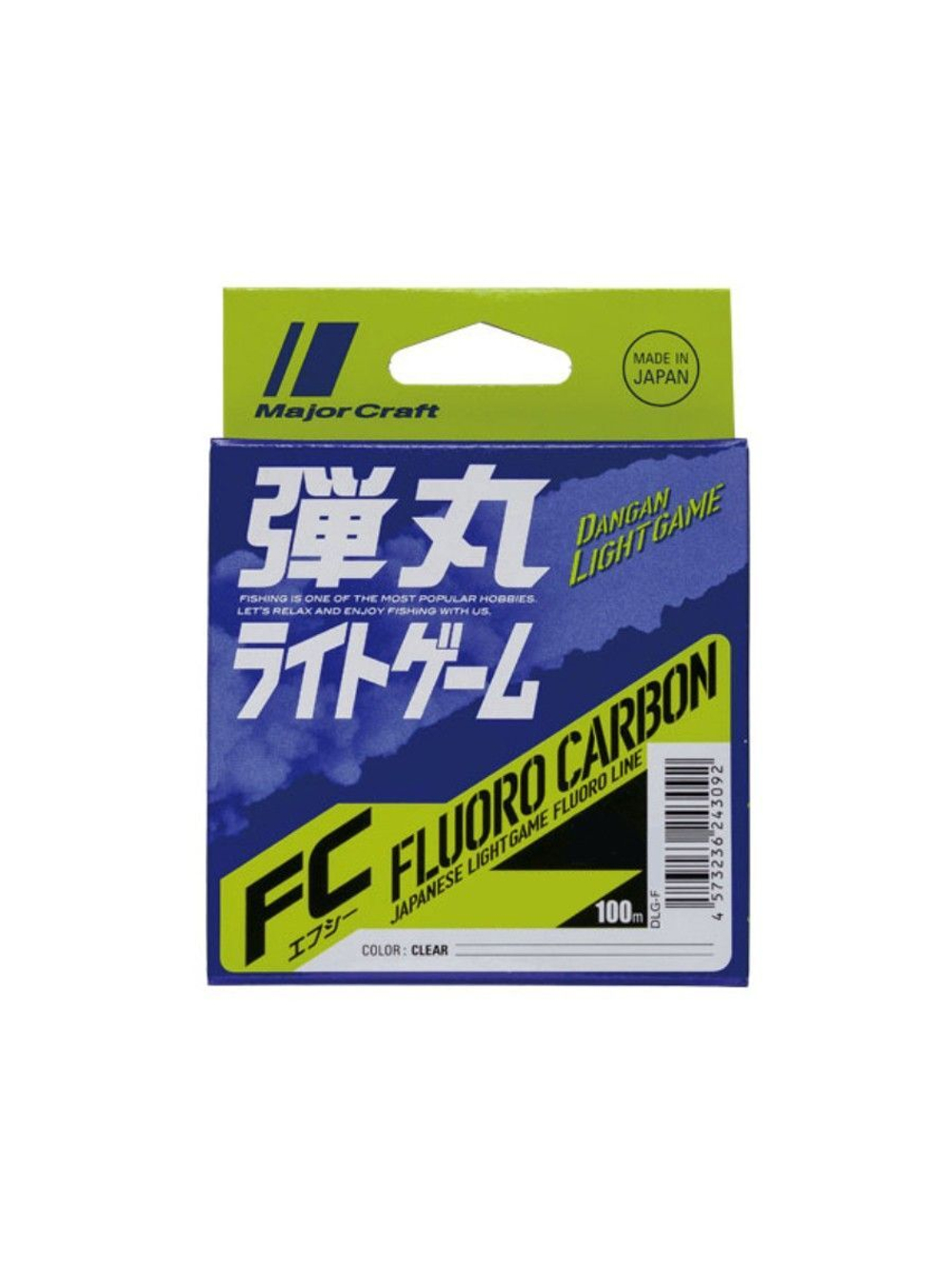 Флюорокарбоновая леска для рыбалки Major Craft Dangan Light Game FC DLG-F-0.3/1lb/0.09мм, 100м