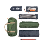 Палатка Naturehike Cycling (Spider) Si 1-местная, алюминиевый каркас, сверхлегкая, Forest Green, артикул NH18A095-D-DFGR, цвет Зеленый. Под заказ.