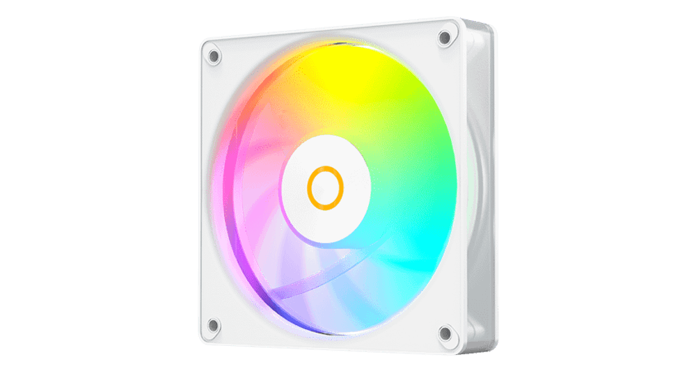 Вентилятор для корпуса Ocypus Gamma F12 Elite WH ARGB REVERSE BLADE 1x(120x120x25mm) Белый