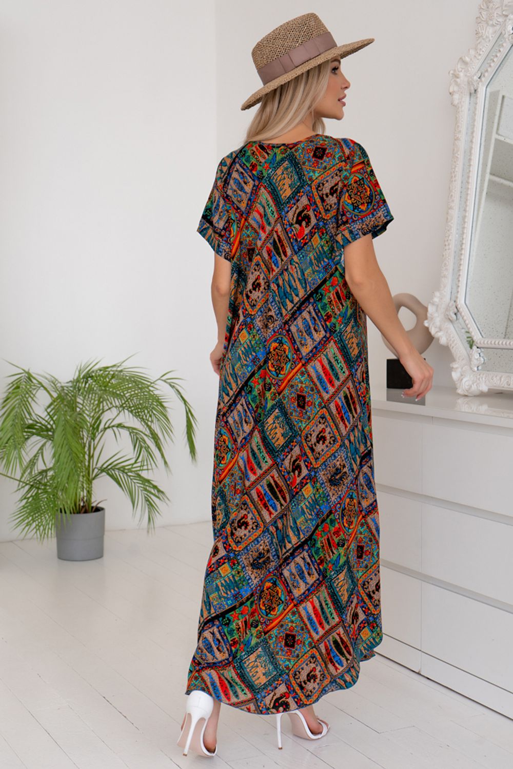 Платье Магия лета (абстракция) Р11-867/5 Nikol (Акция)