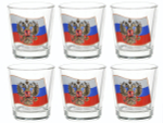 Набор стаканов 6шт 50мл "Ода" Герб на флаге