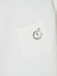 Лонгслив оверсайз "Молоко" с карманом