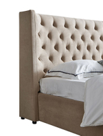 Кровать 1726 BEIGE бежевая с ящиком для белья