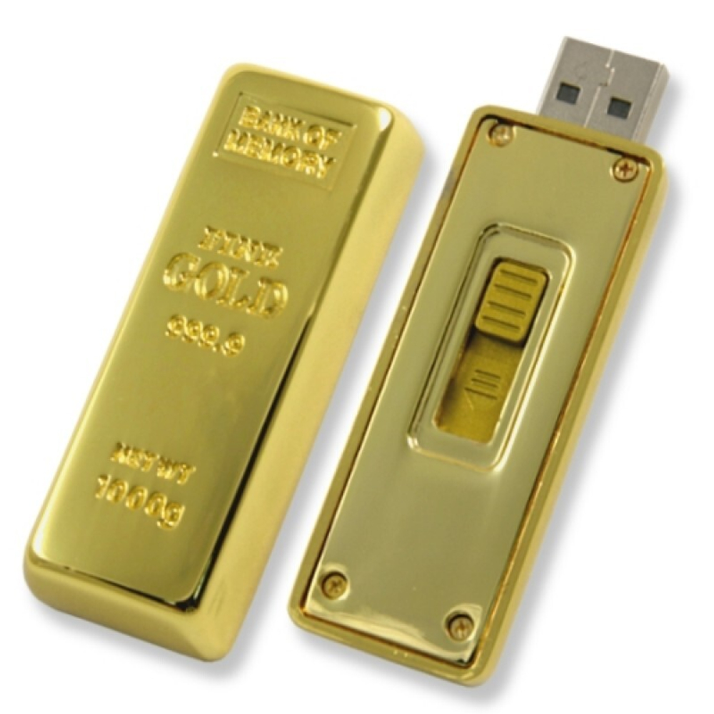 Флешка Слиток золота  16Gb