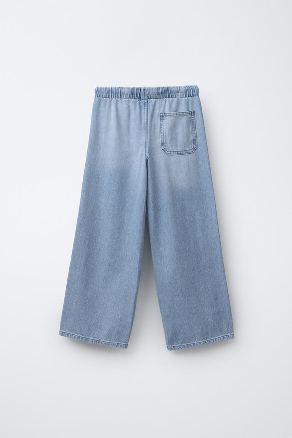 ZARA ДЖИНСЫ WIDE LEG СО ШНУРКАМИ, ГОЛУБОЙ