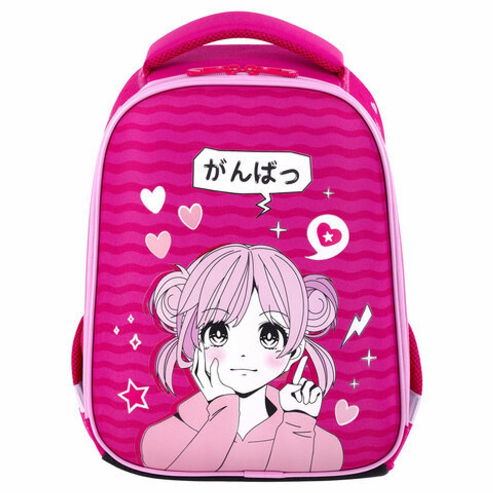 Ранец BRAUBERG KIDS START, 1 отделение, 2 кармана, "Anime style", 35х26х13 см, 272094