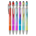 Ручка шариковая, автоматическая, Basir, синие чернила, металлическая, 6 цветов корпуса, 12 шт