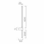 Настенный светодиодный светильник LED4U L2232-800 BS