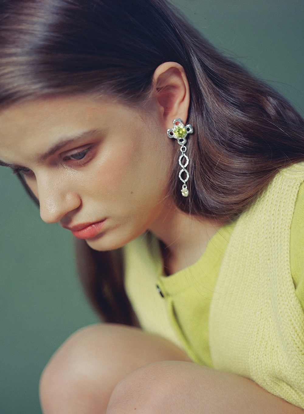 Серьги SPRING EARRINGS GREEN