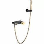 Смеситель для душа Boheme Stick 123-BG.2 черный/золото