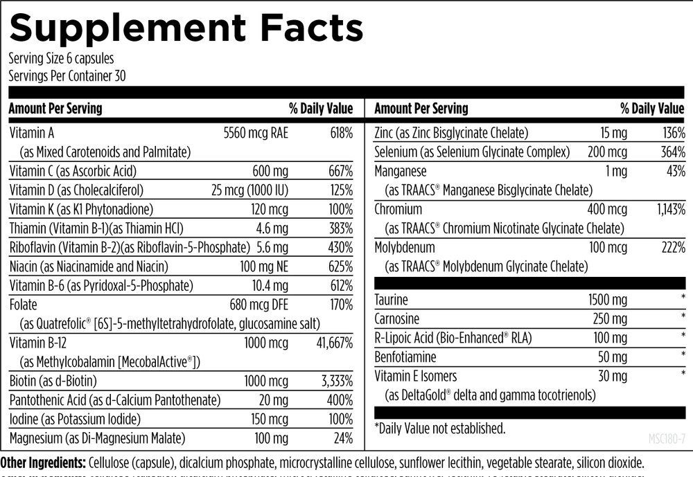 Designs For Health - Metabolic Synergy 180 capsules