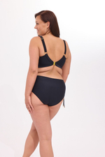 Пляжный бюстгальтер со шнуровкой (Размер: 80H) (Цвет: черный)