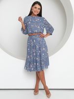 Платье Восхитительный шифон (блу) Diolche (Акция)