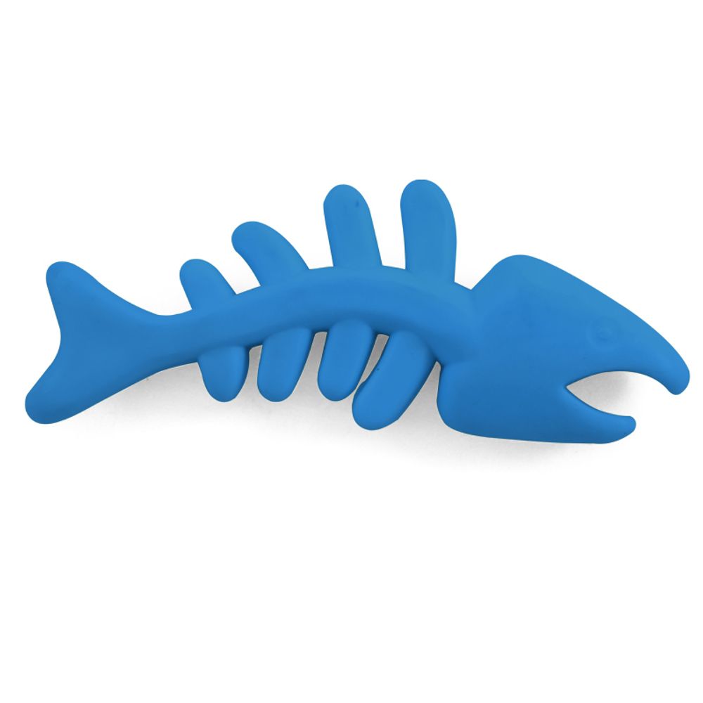 Игрушка для собак из цельнолитой резины Triol "Скелет рыбы", 125мм