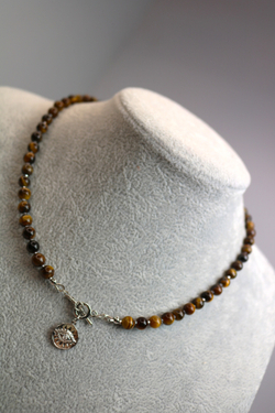 Чокер с тигровым глазом "Око тигра"