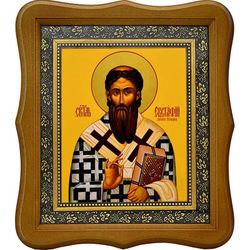 Евстафий I Сербский, святитель архиепископ. Икона на холсте.