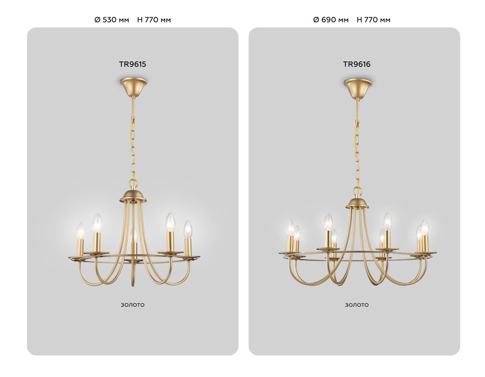 Ambrella Подвесная люстра со сменной лампой Modern TR9616