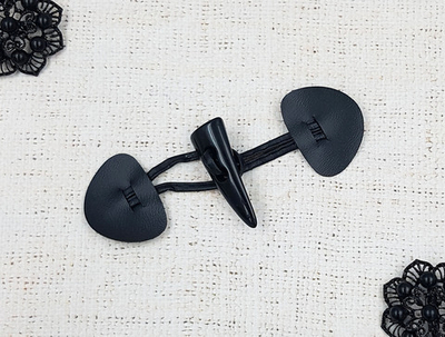 Застежка клевант, р. 13х5,2 см, чёрный