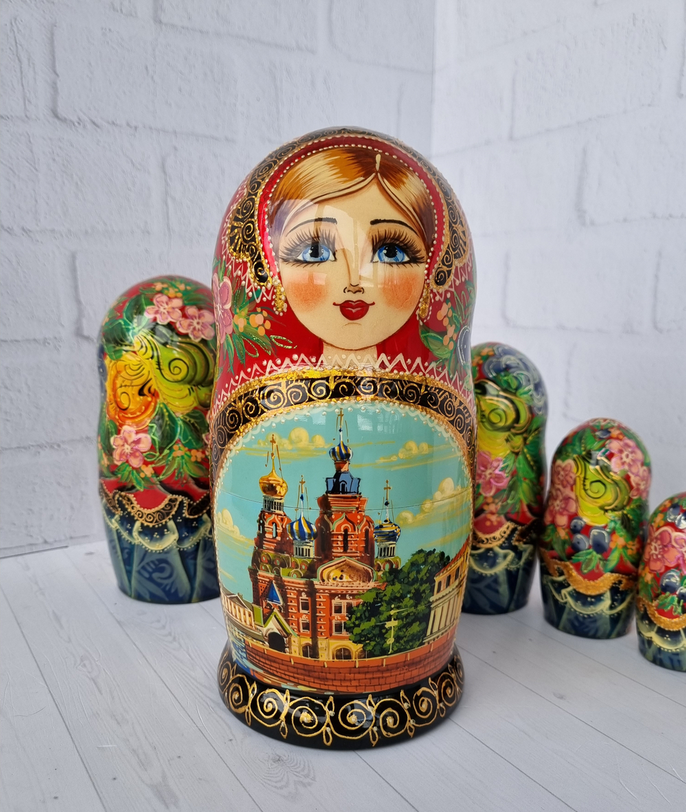 Матрёшка "Виды города" 7мест