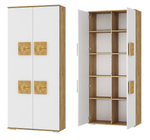 Шкаф 2-х створчатый Тиволи ШК-01 крафт/белый