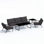 Диван трехместный Ideal Patio ФЕСТА антрацит