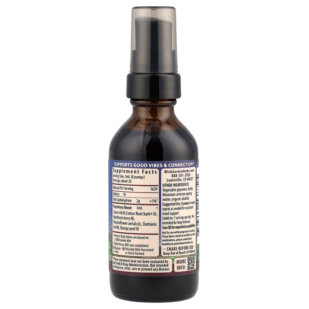 WishGarden Herbs, Liquid ™ Bliss, средство для повышения настроения, 2 эт. унция $ 12.99 (59 мл)