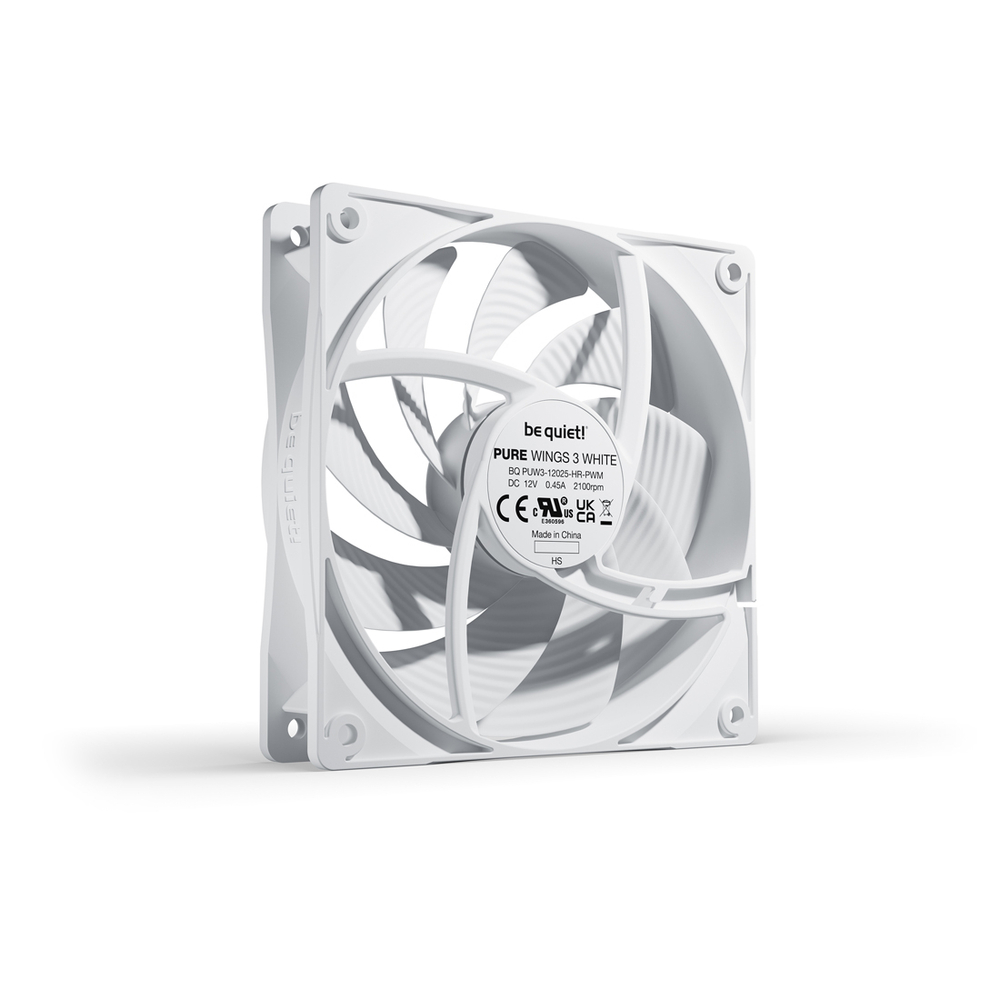 Вентилятор для компьютерного корпуса Bequiet! Pure Wings 3 120mm PWM high-speed White