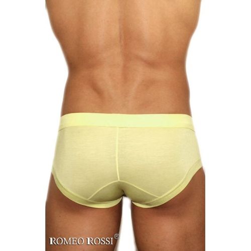 Мужские трусы брифы желтые Romeo Rossi RR2007