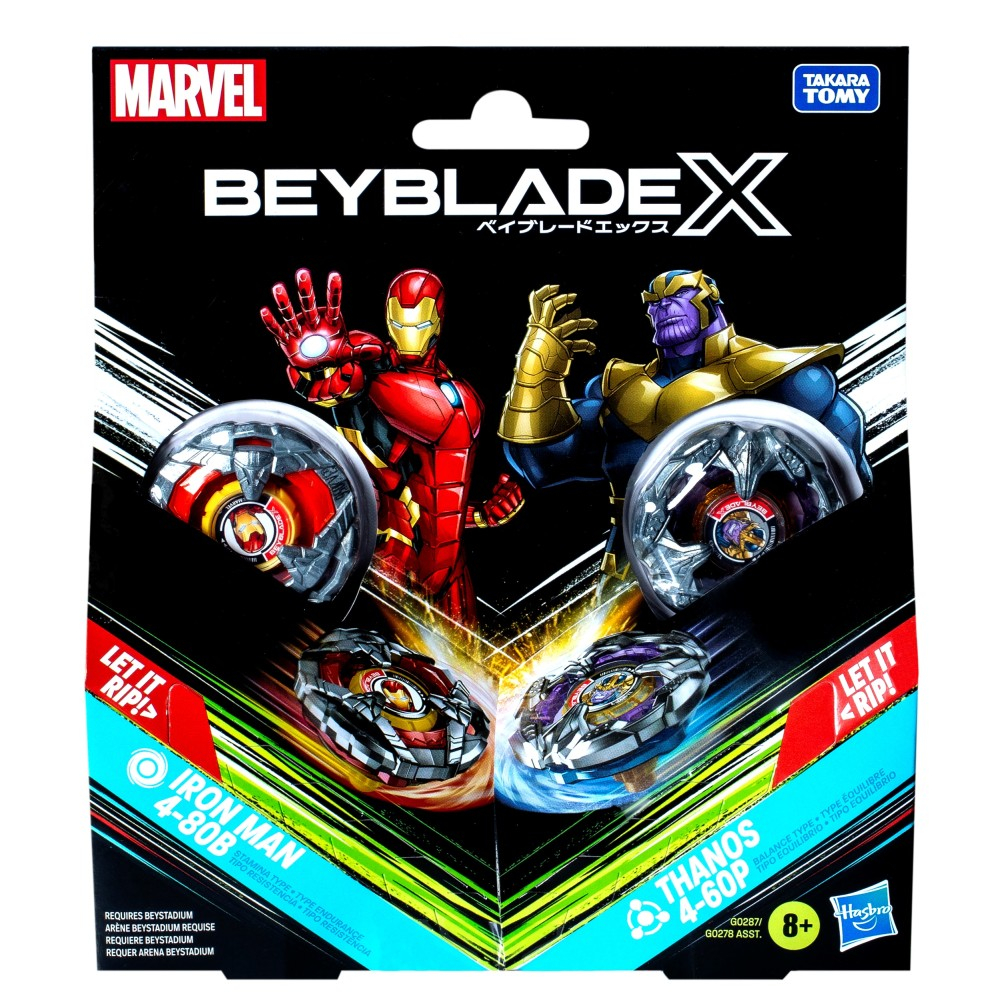 Игровой набор Hasbro Beyblade X Marvel Iron Man G0287 vs Thanos G0287 — фото 2